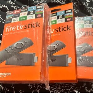Amazon Fire TV Stick with Alexa Voice Remote - Orange and Black